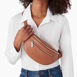 Kate Spade Leila Belt Bag Fanny Pack Leather brown